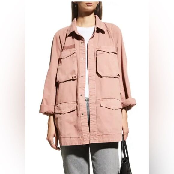 Pistola Brianna Oversized Utility Jacket in Clay Size Medium. NWT - Picture 1 of 9